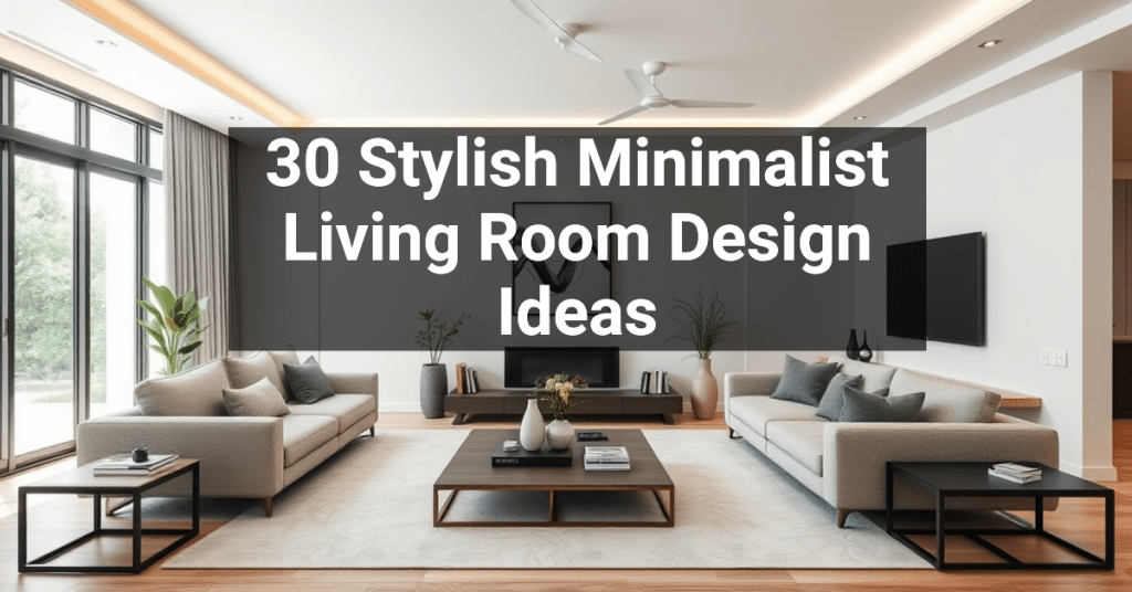 30 Stylish Minimalist Living Room Design Ideas