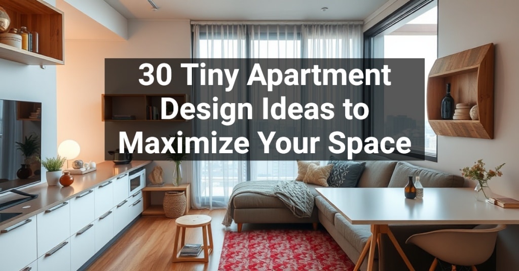 30 Tiny Apartment Design Ideas to Maximize Your Space