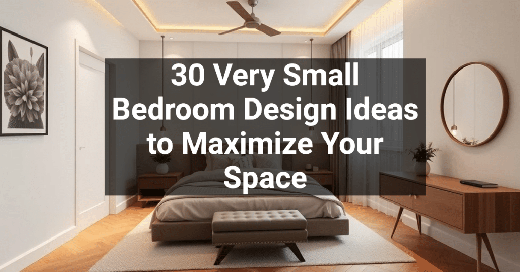 30 Very Small Bedroom Design Ideas to Maximize Your Space