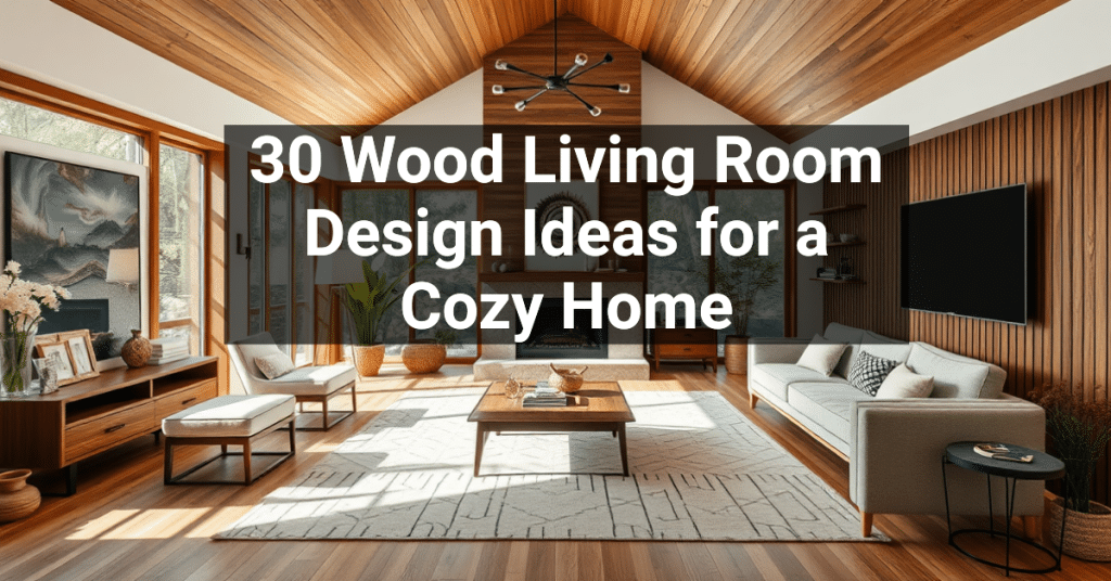 30 Wood Living Room Design Ideas for a Cozy Home