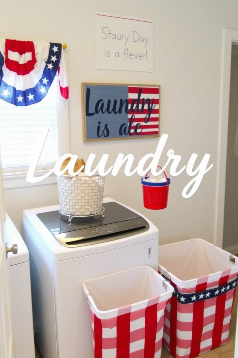 Independence Day themed laundry quotes can infuse a sense of patriotism into your laundry space. Consider using phrases like 