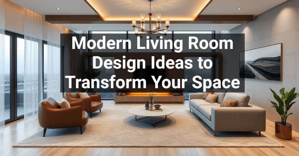 Modern Living Room Design Ideas to Transform Your Space