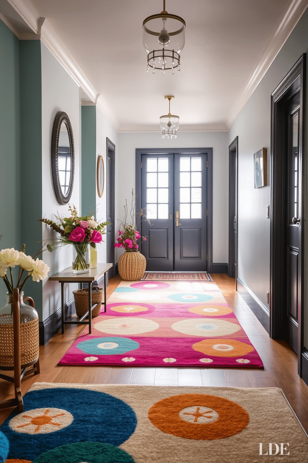 Playful area rugs for comfort. Choose vibrant colors and fun patterns that add warmth and personality to your space. Spring hallway decorating ideas. Incorporate fresh flowers and light pastel colors to create an inviting atmosphere that welcomes the season.