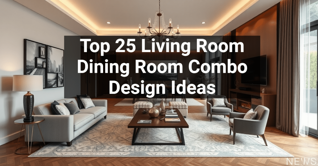 Top 25 Living Room Dining Room Combo Design Ideas