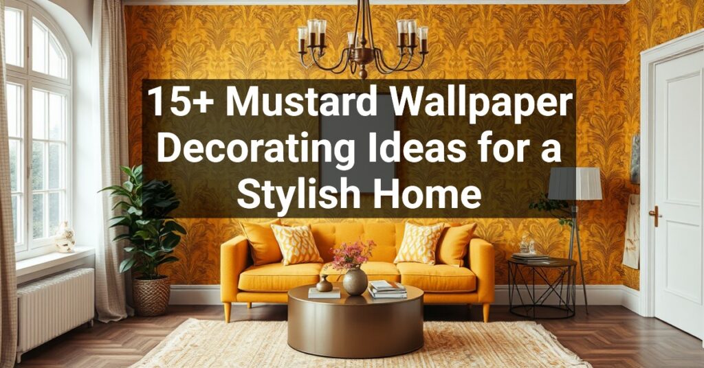 15+ Mustard Wallpaper Decorating Ideas for a Stylish Home