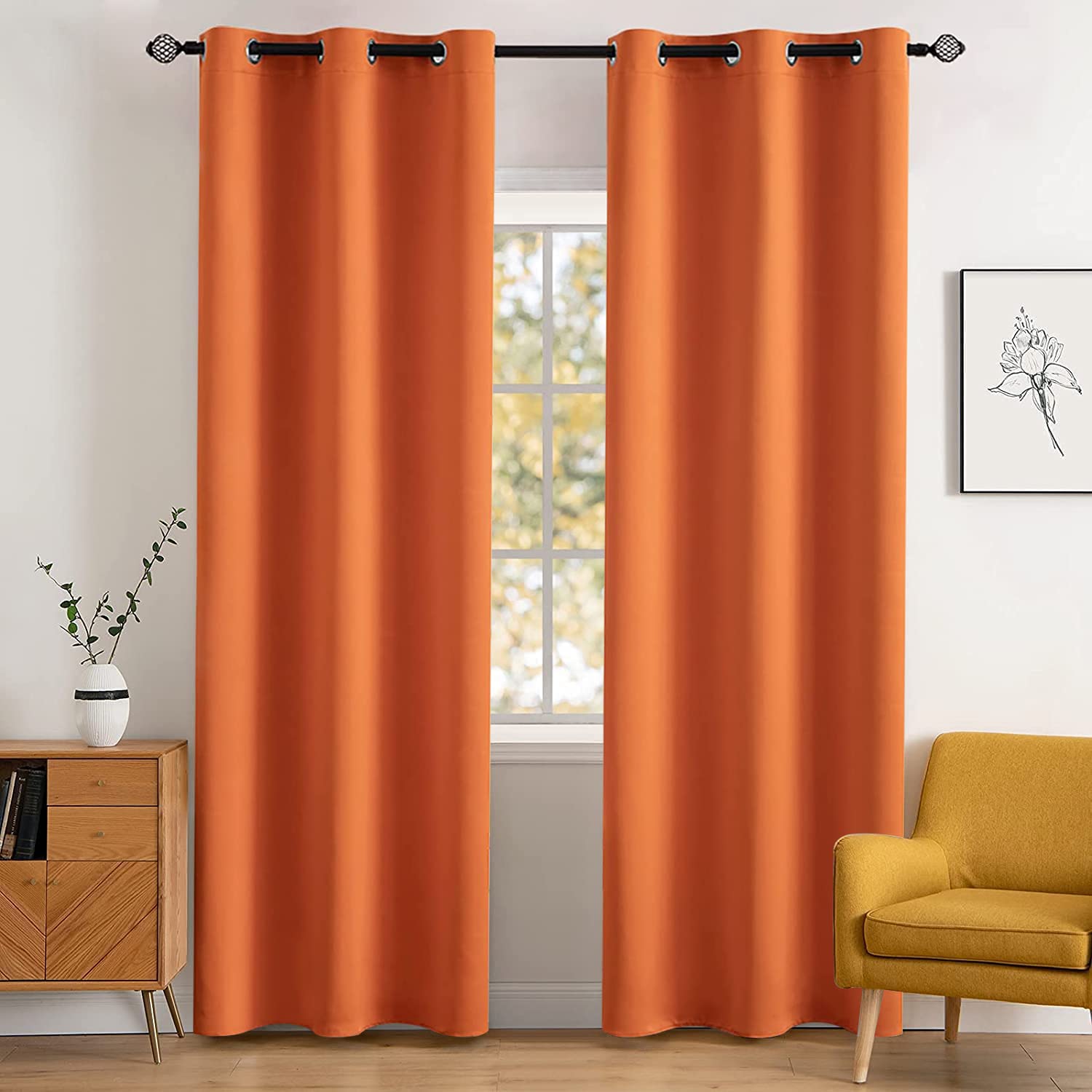 1 Best Orange Curtains