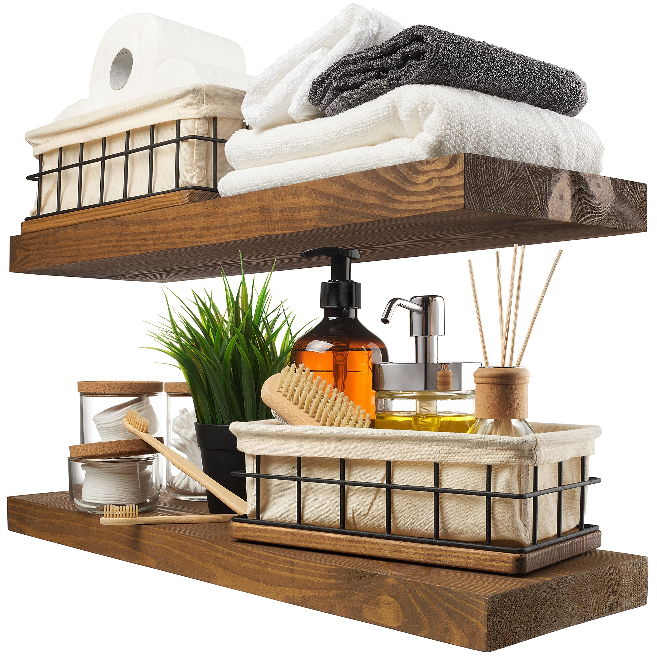 1 Best Rustic Wood Shelves