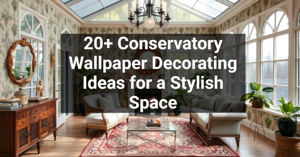 20+ Conservatory Wallpaper Decorating Ideas for a Stylish Space