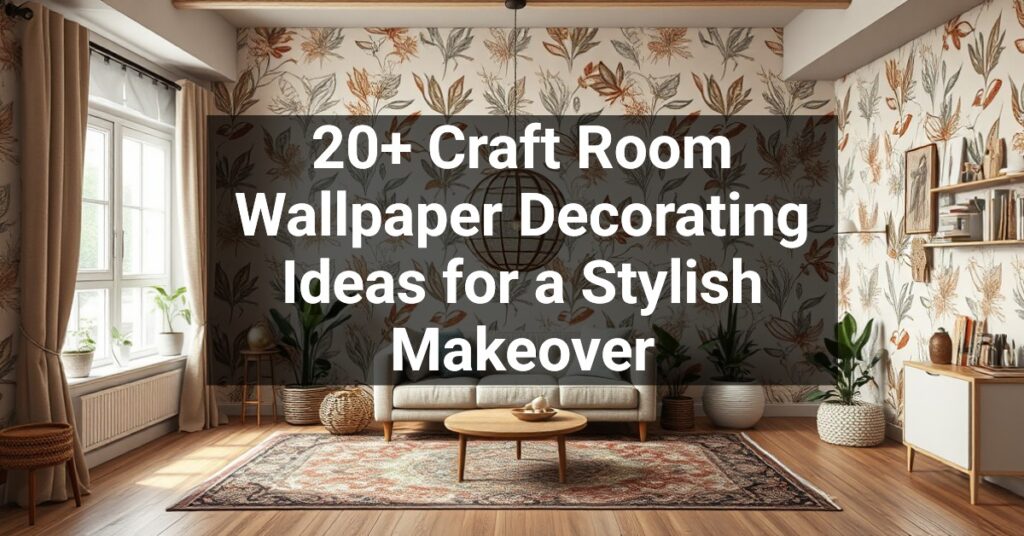 20+ Craft Room Wallpaper Decorating Ideas for a Stylish Makeover