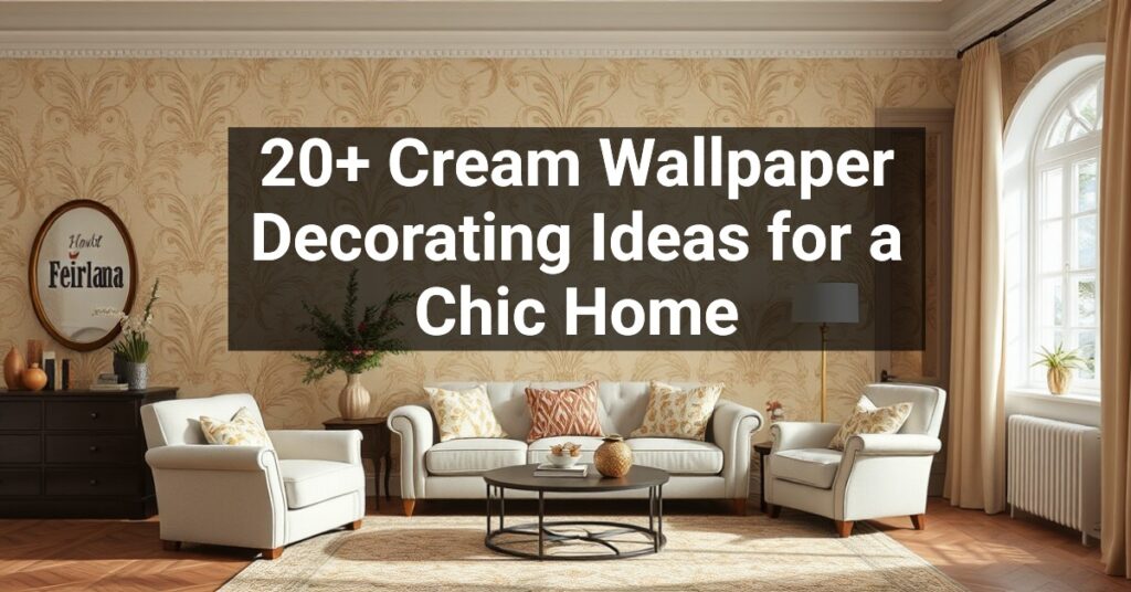 20+ Cream Wallpaper Decorating Ideas for a Chic Home