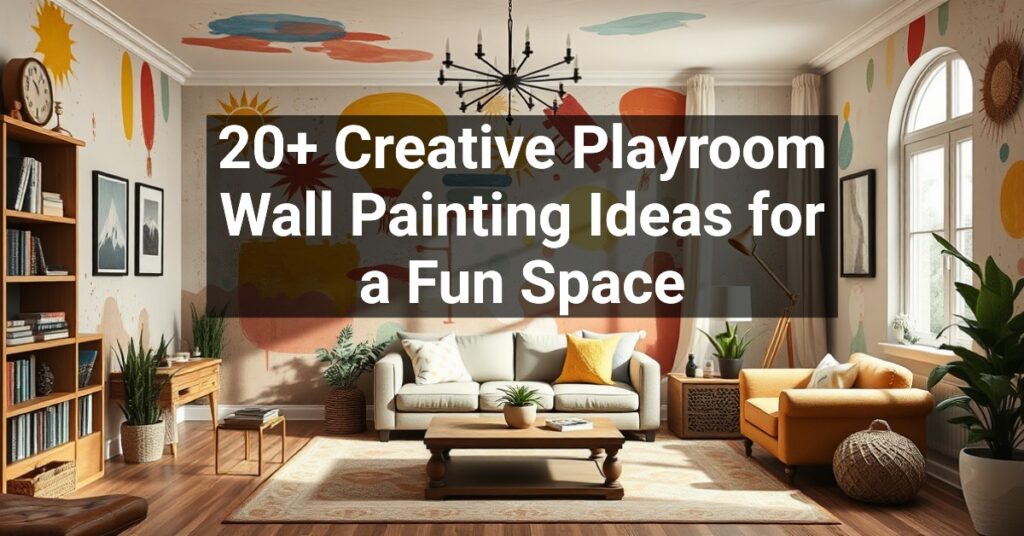 20+ Creative Playroom Wall Painting Ideas for a Fun Space