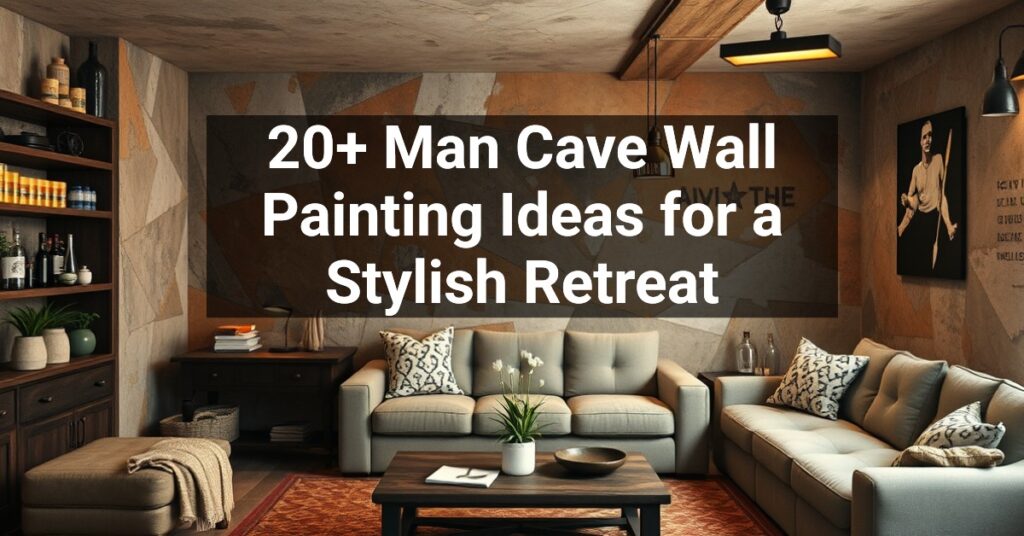 20+ Man Cave Wall Painting Ideas for a Stylish Retreat