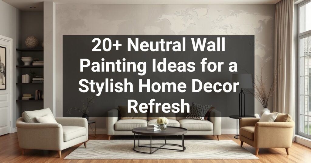 20+ Neutral Wall Painting Ideas for a Stylish Home Decor Refresh