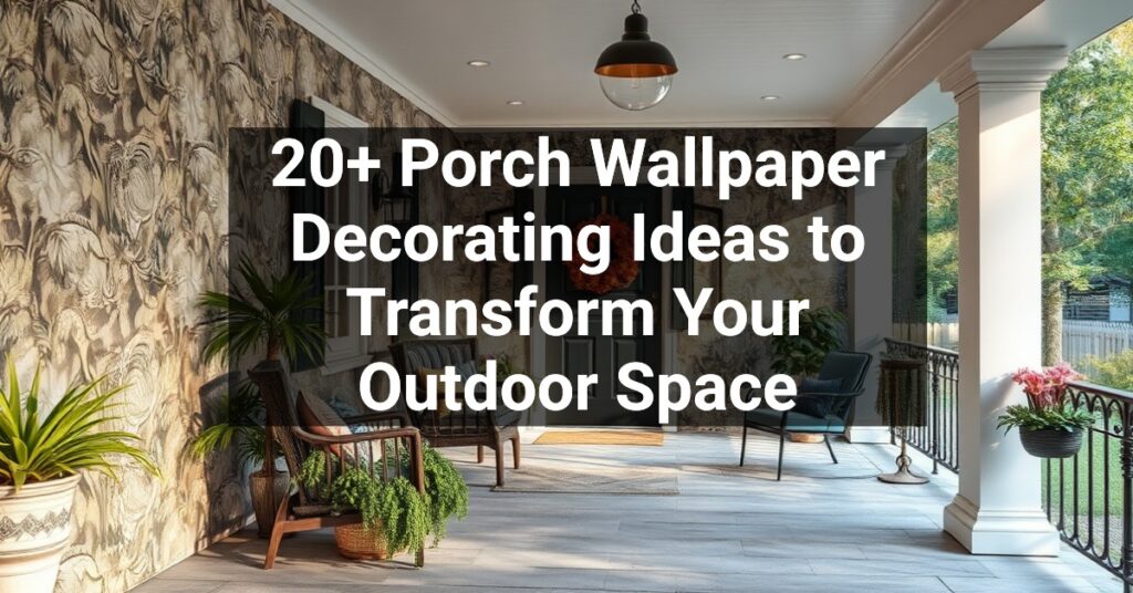 20+ Porch Wallpaper Decorating Ideas to Transform Your Outdoor Space