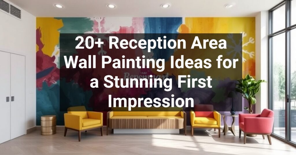 20+ Reception Area Wall Painting Ideas for a Stunning First Impression