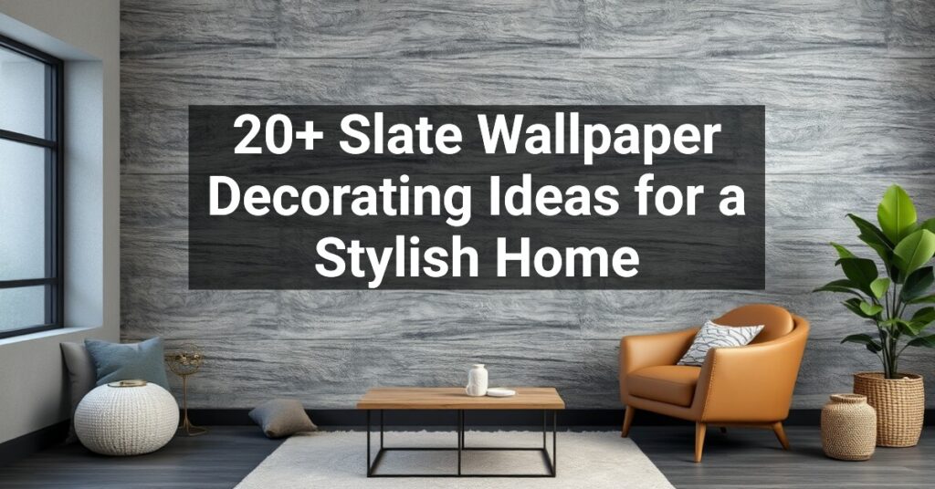 20+ Slate Wallpaper Decorating Ideas for a Stylish Home