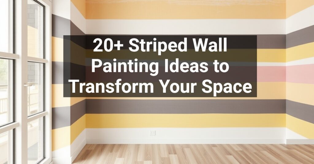 20+ Striped Wall Painting Ideas to Transform Your Space