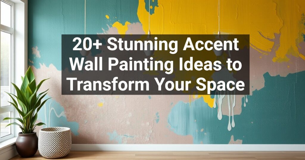 20+ Stunning Accent Wall Painting Ideas to Transform Your Space