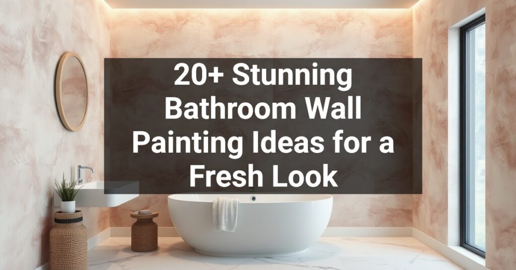 20+ Stunning Bathroom Wall Painting Ideas for a Fresh Look