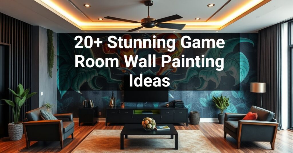 20+ Stunning Game Room Wall Painting Ideas