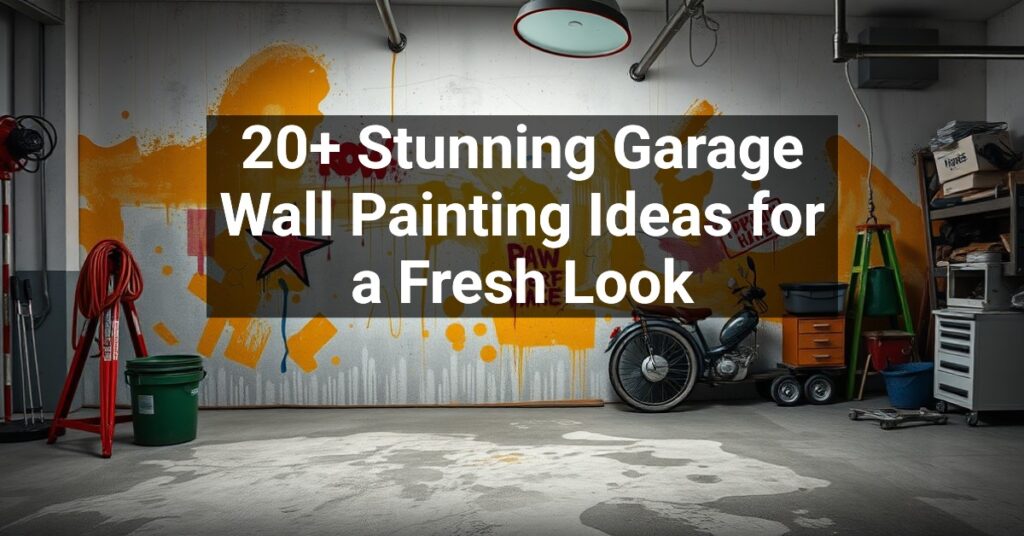 20+ Stunning Garage Wall Painting Ideas for a Fresh Look