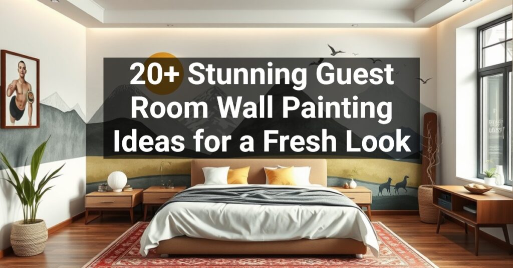 20+ Stunning Guest Room Wall Painting Ideas for a Fresh Look