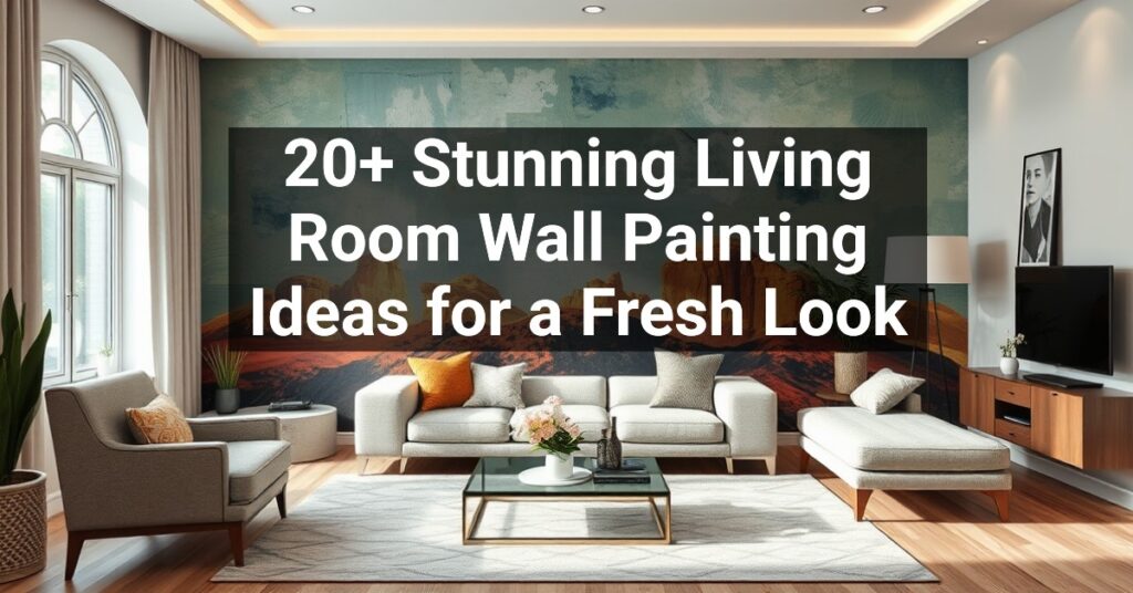 20+ Stunning Living Room Wall Painting Ideas for a Fresh Look