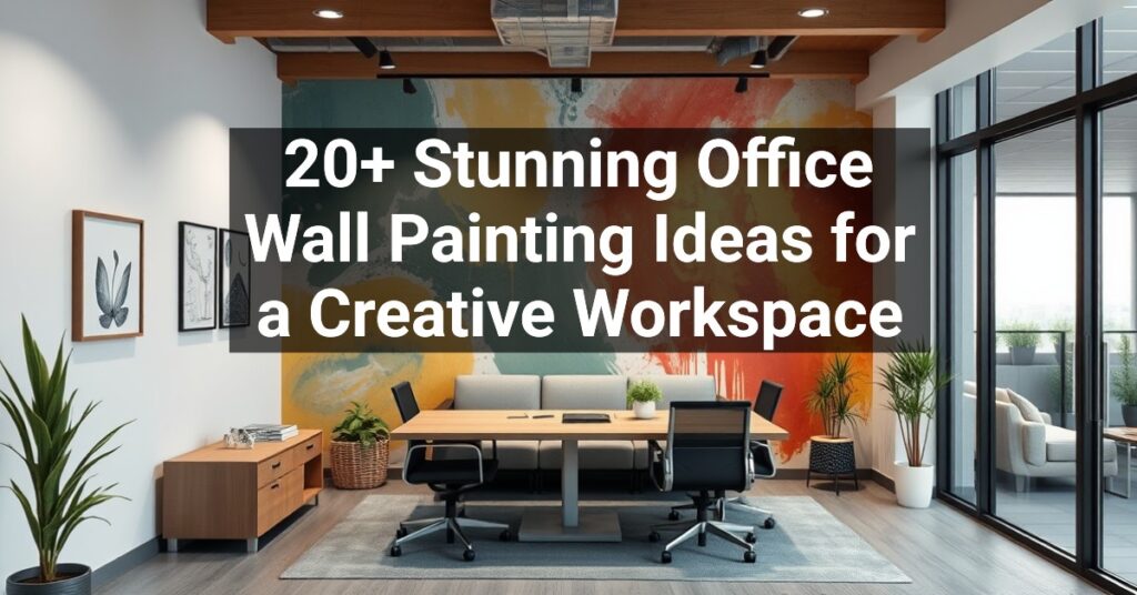 20+ Stunning Office Wall Painting Ideas for a Creative Workspace