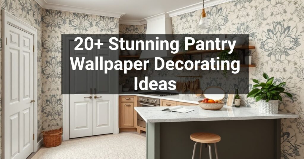 20+ Stunning Pantry Wallpaper Decorating Ideas