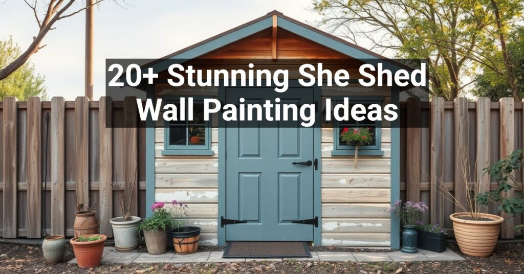 20+ Stunning She Shed Wall Painting Ideas