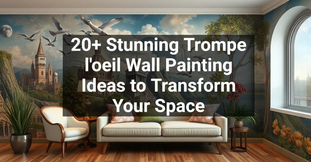 20+ Stunning Trompe l'oeil Wall Painting Ideas to Transform Your Space