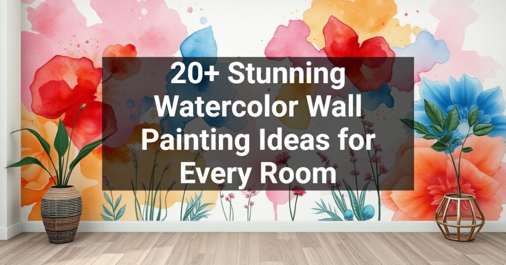 20+ Stunning Watercolor Wall Painting Ideas for Every Room