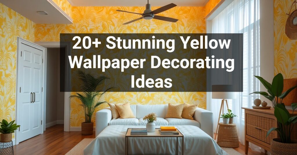 20+ Stunning Yellow Wallpaper Decorating Ideas