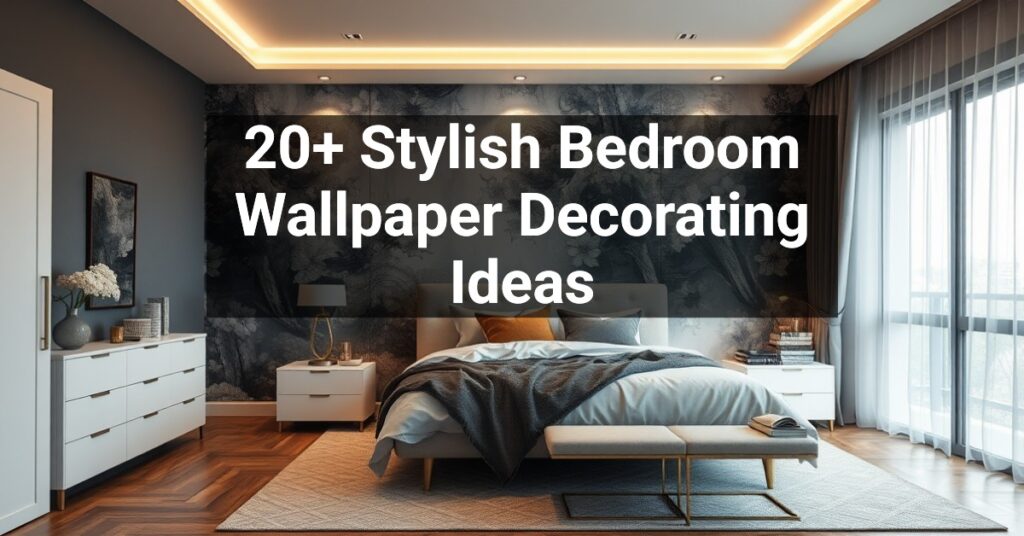 20+ Stylish Bedroom Wallpaper Decorating Ideas