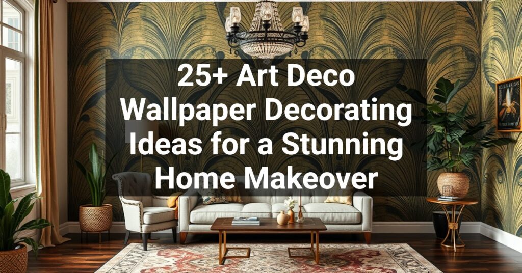 25+ Art Deco Wallpaper Decorating Ideas for a Stunning Home Makeover