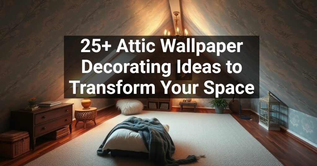 25+ Attic Wallpaper Decorating Ideas to Transform Your Space