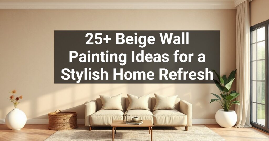 25+ Beige Wall Painting Ideas for a Stylish Home Refresh