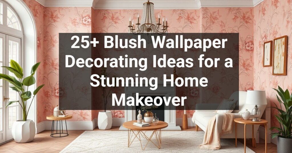 25+ Blush Wallpaper Decorating Ideas for a Stunning Home Makeover