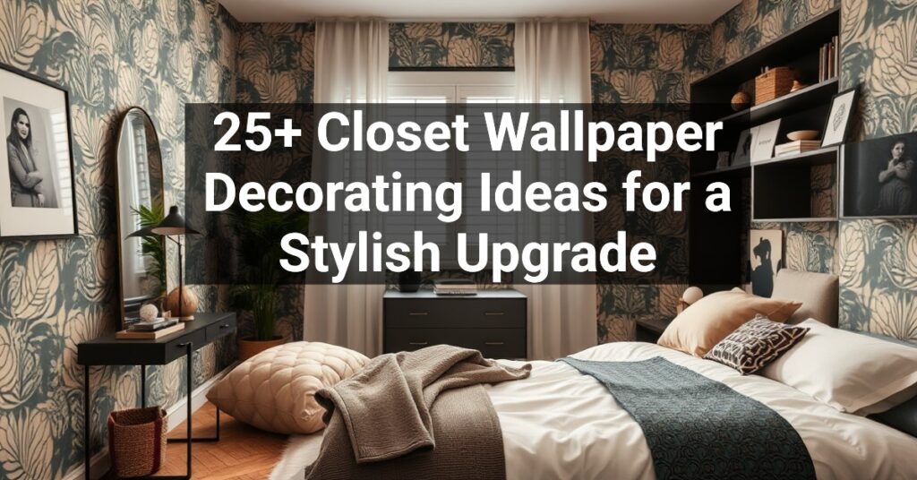 25+ Closet Wallpaper Decorating Ideas for a Stylish Upgrade