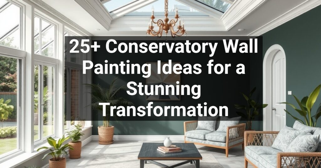 25+ Conservatory Wall Painting Ideas for a Stunning Transformation