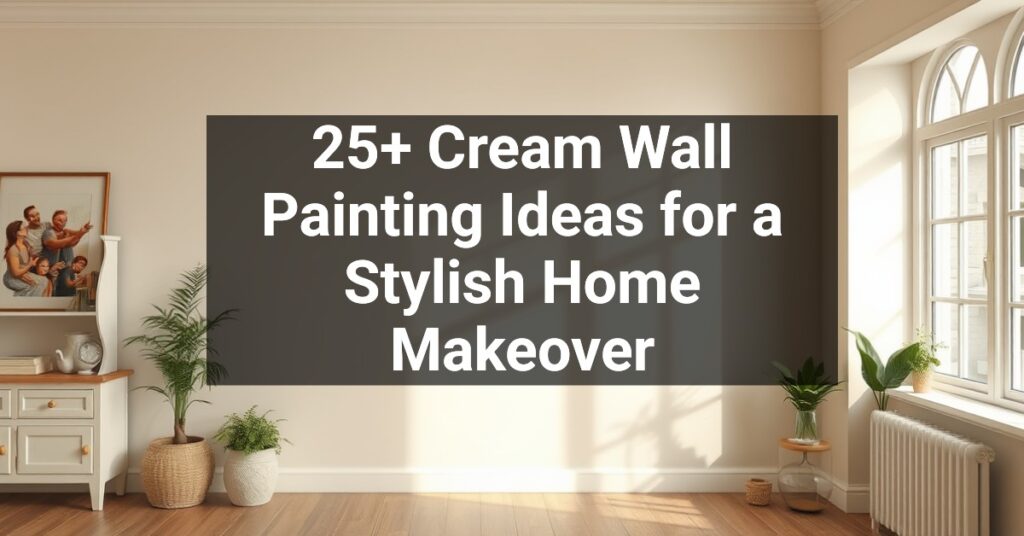 25+ Cream Wall Painting Ideas for a Stylish Home Makeover