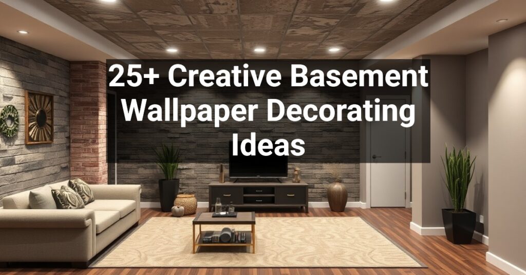 25+ Creative Basement Wallpaper Decorating Ideas