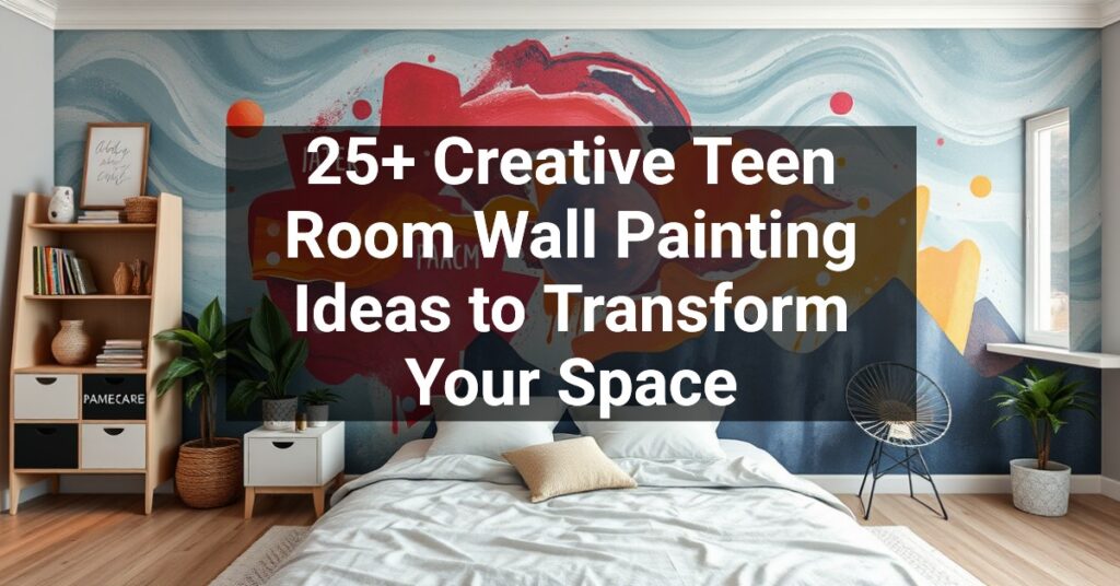 25+ Creative Teen Room Wall Painting Ideas to Transform Your Space