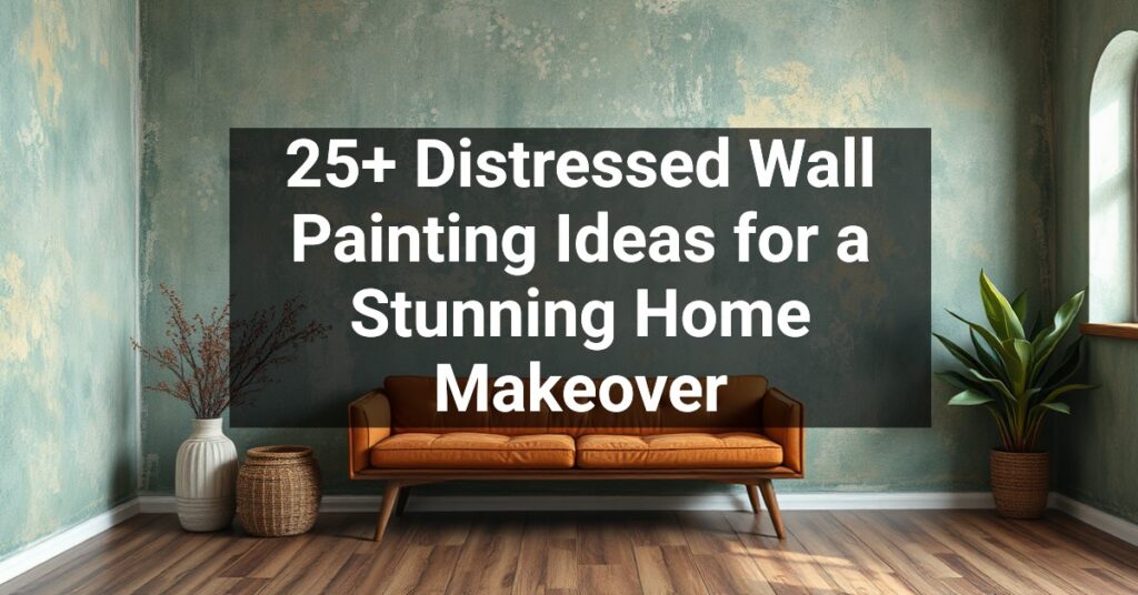 25+ Distressed Wall Painting Ideas for a Stunning Home Makeover