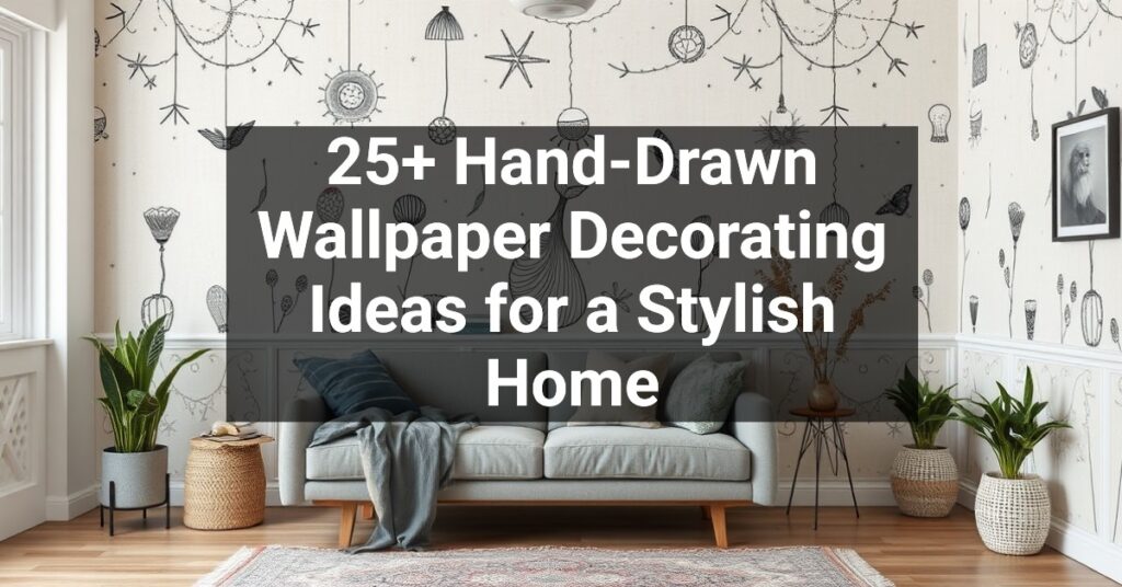 25+ Hand-Drawn Wallpaper Decorating Ideas for a Stylish Home