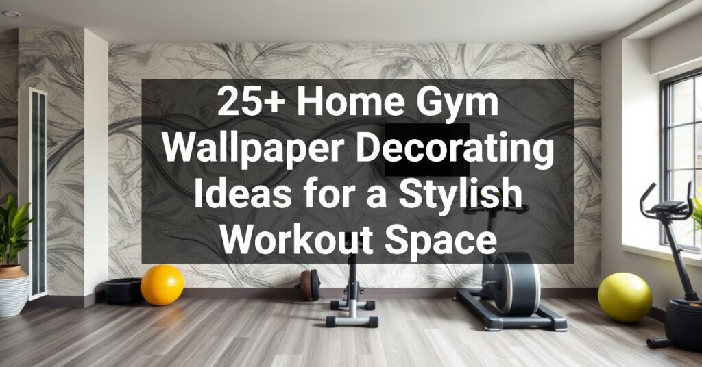 25+ Home Gym Wallpaper Decorating Ideas for a Stylish Workout Space