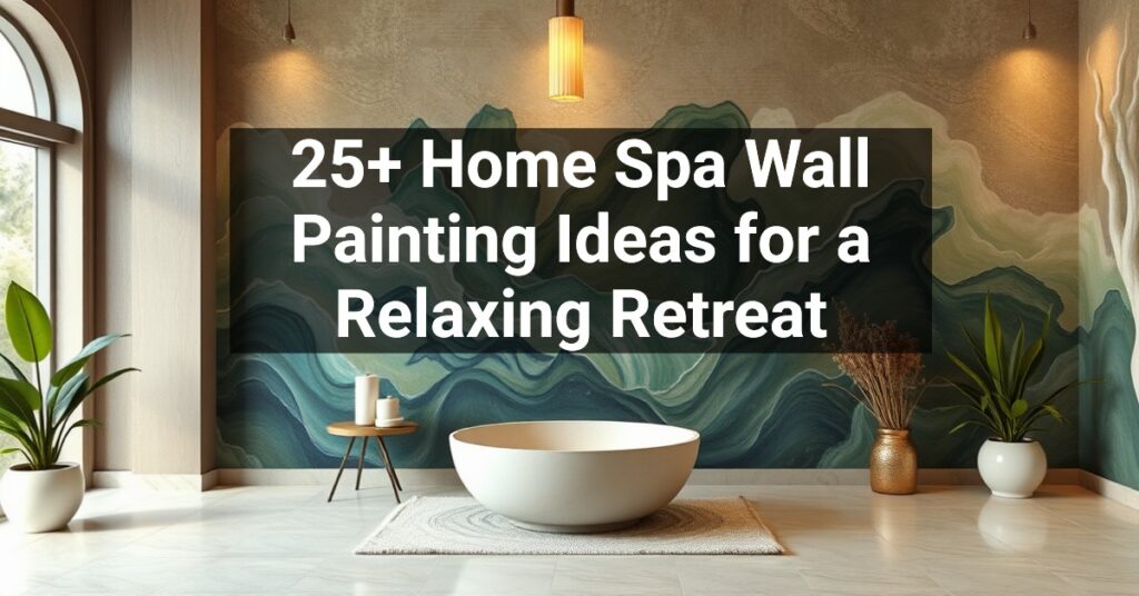 25+ Home Spa Wall Painting Ideas for a Relaxing Retreat