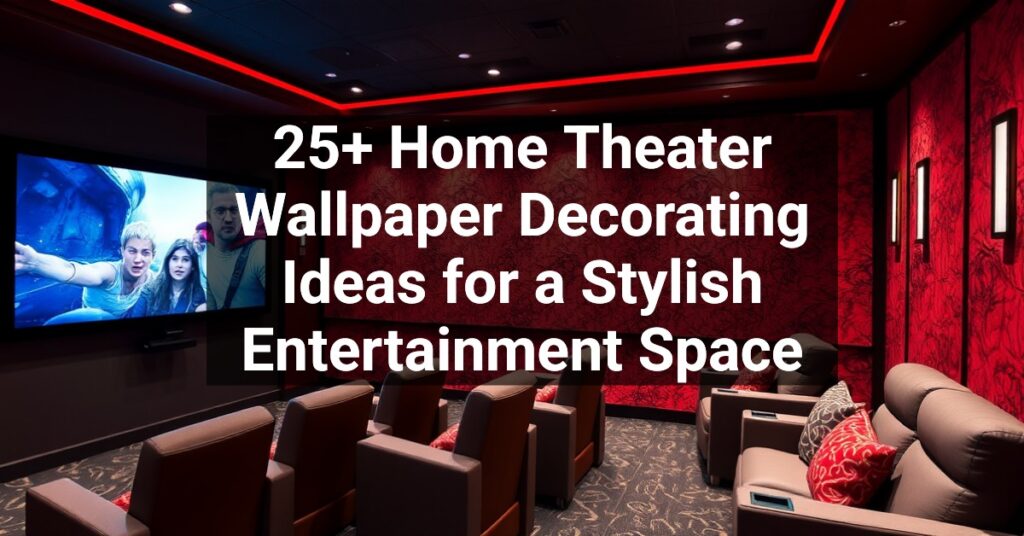 25+ Home Theater Wallpaper Decorating Ideas for a Stylish Entertainment Space