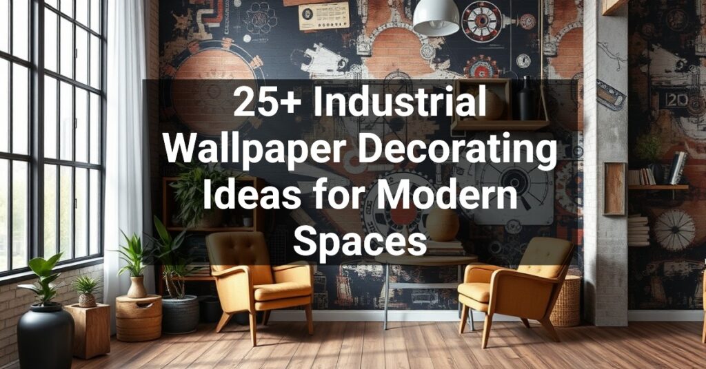 25+ Industrial Wallpaper Decorating Ideas for Modern Spaces