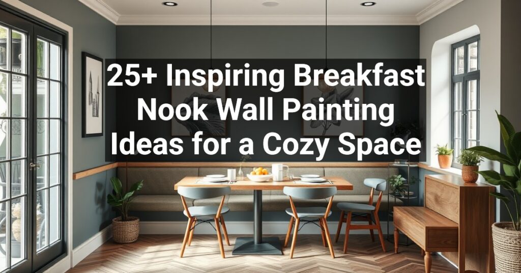 25+ Inspiring Breakfast Nook Wall Painting Ideas for a Cozy Space